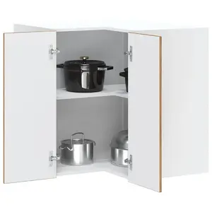 vidaXL Armoire d'angle murale de cuisine Porto vieux bois pas cher