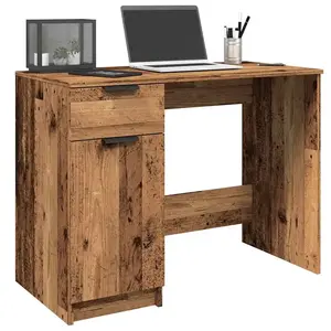 vidaXL Bureau vieux bois 100x50x75 cm bois d'ingénierie pas cher