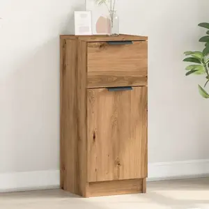 vidaXL Buffet chêne artisanal 30x30x70 cm bois d'ingénierie pas cher
