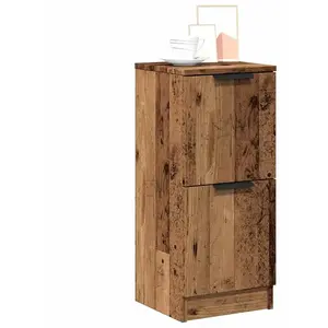 vidaXL Buffet vieux bois 30x30x70 cm bois d'ingénierie pas cher