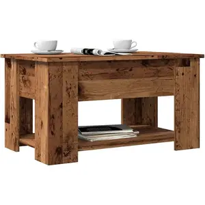 Comparateur de prix : vidaXL Vidaxl Table Basse Vieux Bois 79x49x41 Cm Bois D'ingénierie