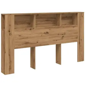 vidaXL Vidaxl Armoire De Tête De Lit Chêne Artisanal 180x18,5x102,5 Cm pas cher