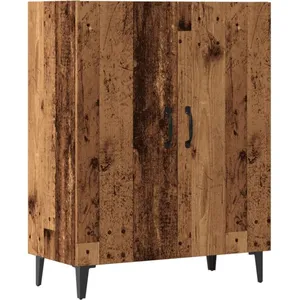 Vidaxl - Buffet vieux bois 70x34x90 cm bois d'ingénierie Old wood pas cher