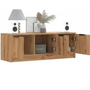 Comparateur de prix : vidaXL Meuble TV chêne artisanal 102x35x36,5 cm bois d'ingénierie