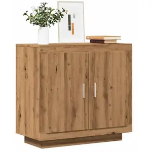 vidaXL Buffet chêne artisanal 80x40x75 cm bois d'ingénierie pas cher