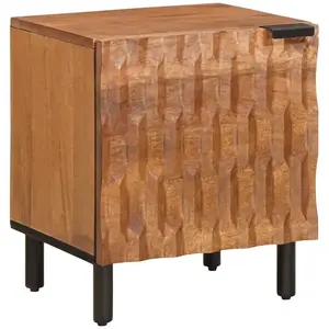 vidaXL Cabinet de chevet Marron 40 x 33,5 x 46 cm pas cher