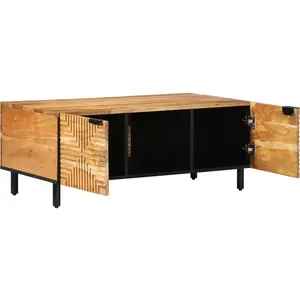 vidaXL Table Basse Vidaxl 100x54x40 Cm En Bois Massif D'acacia pas cher