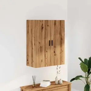 vidaXL Armoire murale chêne artisanal 69,5x34x90 cm pas cher