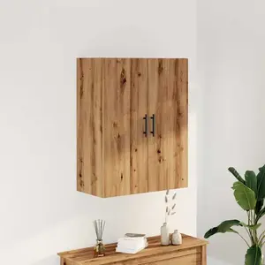 vidaXL Armoire murale chêne artisanal 69,5x34x90 cm pas cher