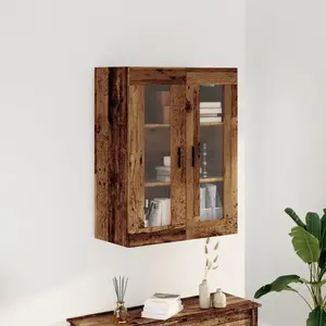 vidaXL Armoire murale vieux bois 69,5x34x90 cm pas cher