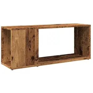 vidaXL Meuble TV vieux bois 80x24x32cm bois d'ingénierie