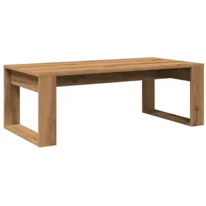 vidaXL Vidaxl Table Basse Chêne Artisanal 102x50x35 Cm Bois D'ingénierie pas cher