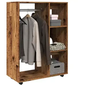 vidaXL Garde-robe vieux bois 80x40x110 cm bois d'ingénierie pas cher