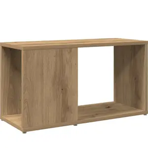 Comparateur de prix : vidaXL Meuble TV chêne artisanal 60x24x32 cm bois d'ingénierie