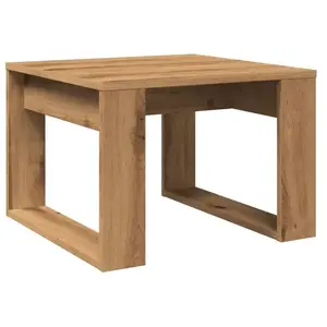 vidaXL Table d'appoint chêne artisanal 50x50x35 cm bois d'ingénierie pas cher