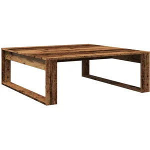Comparateur de prix : Vidaxl - Table basse vieux bois 100x100x35 cm bois d'ingénierie Old wood