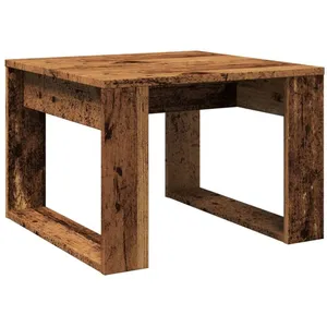 vidaXL vidaXL Table d'appoint vieux bois 50x50x35 cm bois d'ingénierie pas cher