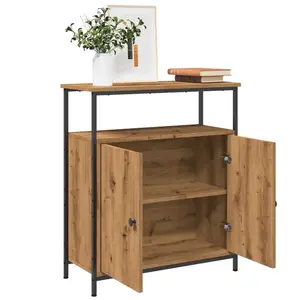 vidaXL Buffet chêne artisanal 70x30x80 cm bois d'ingénierie pas cher