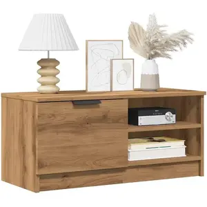 vidaXL Meubles TV 2 pcs chêne artisanal 80x35x36,5cm bois d'ingénierie pas cher