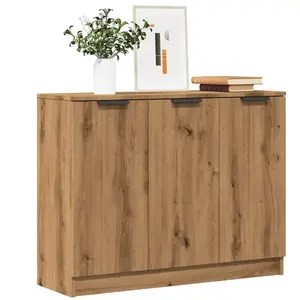 vidaXL Buffet chêne artisanal 90,5x30x70 cm bois d'ingénierie pas cher