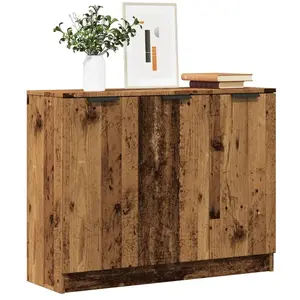 vidaXL Buffet vieux bois 90,5x30x70 cm bois d'ingénierie pas cher