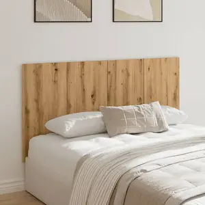 vidaXL Tête de lit chêne artisanal 160x1,5x80 cm bois d'ingénierie pas cher