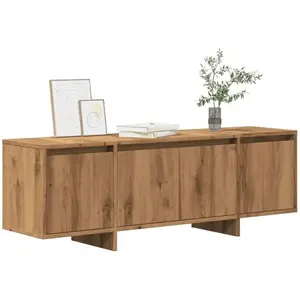vidaXL Meuble TV chêne artisanal 120x30x40,5 cm bois d'ingénierie pas cher