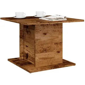 vidaXL Table basse vieux bois 55,5x55,5x40 cm bois d'ingénierie pas cher