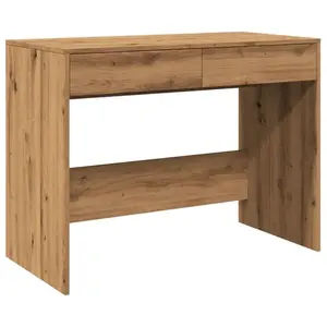 vidaXL Vidaxl Bureau Chêne Artisanal 101x50x76,5 Cm Bois D'ingénierie pas cher