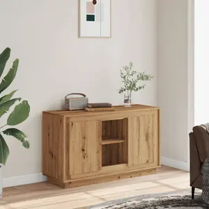 vidaXL Buffet chêne artisanal 102x35x60 cm bois d'ingénierie pas cher