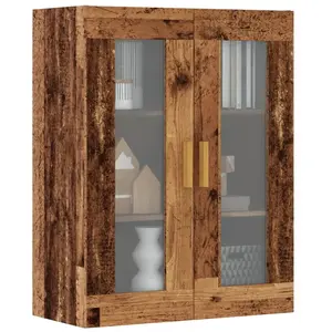 Comparateur de prix : vidaXL Armoire murale suspendue vieux bois 69,5x34x90 cm