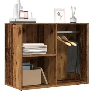 Comparateur de prix : vidaXL Armoire de dressing vieux bois 80x40x65 cm bois d'ingénierie
