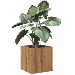 vidaXL Jardinière chêne artisanal 40x40x40 cm bois d'ingénierie pas cher