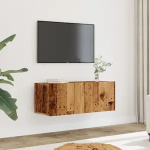 Comparateur de prix : vidaXL Meubles TV muraux 2 pcs vieux bois 80x30x30 cm