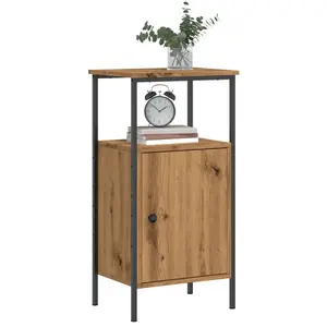 vidaXL Tables de chevet 2 pcs chêne artisanal bois d'ingénierie pas cher