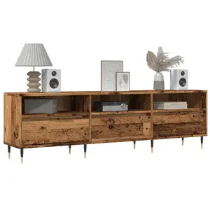 Comparateur de prix : vidaXL Meuble TV vieux bois 150x30x44,5 cm bois d'ingénierie