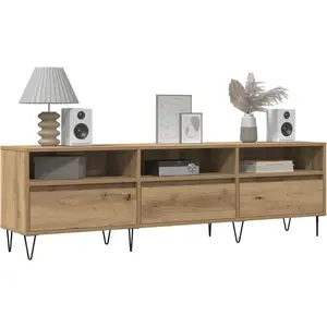 vidaXL Meuble TV chêne artisanal 150x30x44,5 cm bois d'ingénierie pas cher