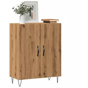 vidaXL Buffet chêne artisanal 69,5x34x90 cm bois d'ingénierie pas cher