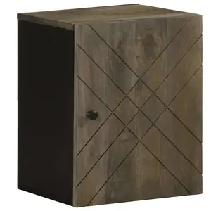 vidaXL Armoire de salle de bain murale 38x33x48cm bois massif manguier pas cher