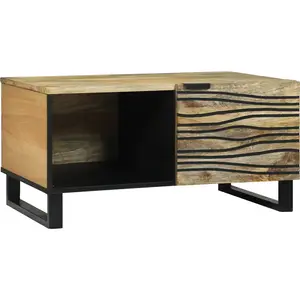 vidaXL Tables basses Marron 80 x 50 x 40 cm bois de manguier massif pas cher