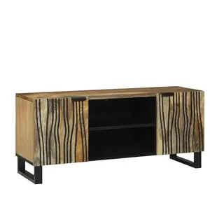 vidaXL Unites TV Marron 105 x 33 x 46 cm Bois d'ingénierie pas cher