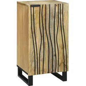 vidaXL Vidaxl Buffet 40x33.5x75 Cm En Bois De Manguier Massif pas cher