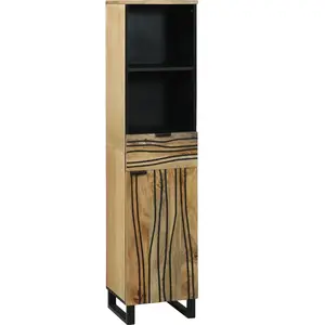 vidaXL Meuble de Lavabo de Salle de Bain Marron 38 x 33 x 160 cm pas cher