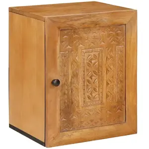 vidaXL Cabinet de salle de bain Marron clair 38 x 33.5 x 160 cm pas cher