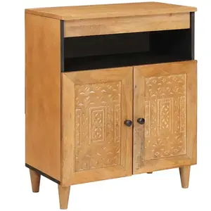 vidaXL Buffet Marron clair 33,5 x 60 x 75 cm pas cher