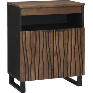 vidaXL Vidaxl Buffet 60x33.5x75 Cm En Bois Massif pas cher