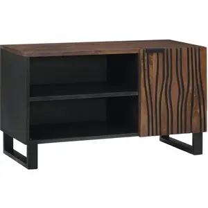 vidaXL Unites TV Noyer 80 x 33 x 46 cm Bois d'ingénierie pas cher