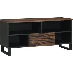 vidaXL Unites TV avec tiroir Noyer 105 x 33 x 46 cm Bois d'ingénierie pas cher