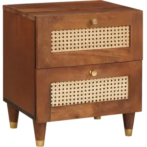 vidaXL Tables de chevet avec tiroir 40 x 33.5 x 46 cm pas cher