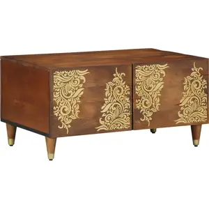 vidaXL Vidaxl Table Basse 80x50x40 Cm En Bois Massif De Mangue pas cher